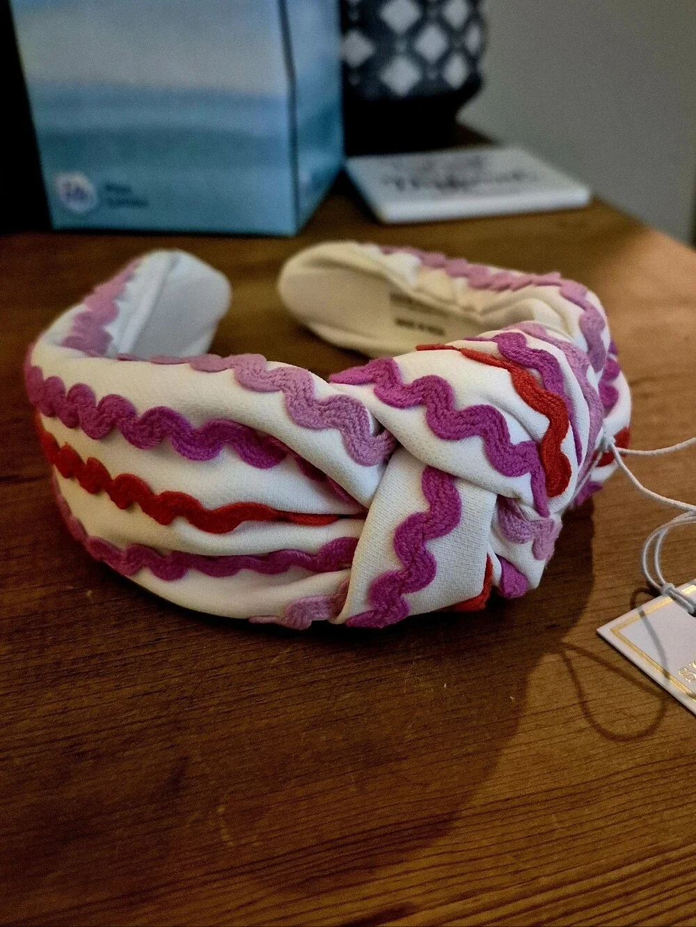 *NWT* Shiraleah Pink & Cream Wavy Trim - Boho, Padded Headband